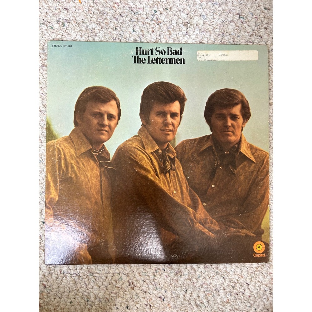 The Lettermen Hurt So Bad Vinyl LP Capitol Records ST-269 Stereo 1969 Pop Record
